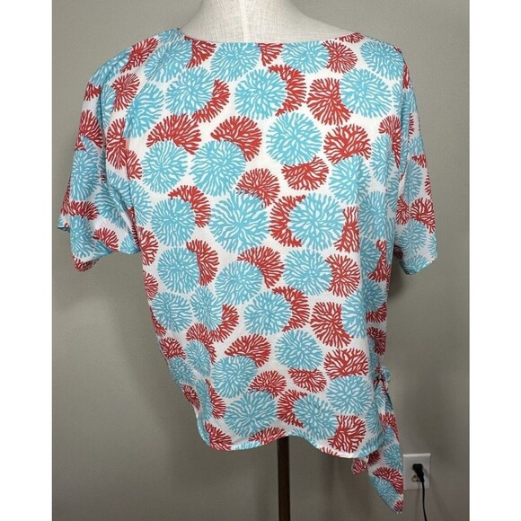 Michael Kors Tops - Michael Kors Blouse Women's Medium Colorful Pullover Side Tie Waist Blouse